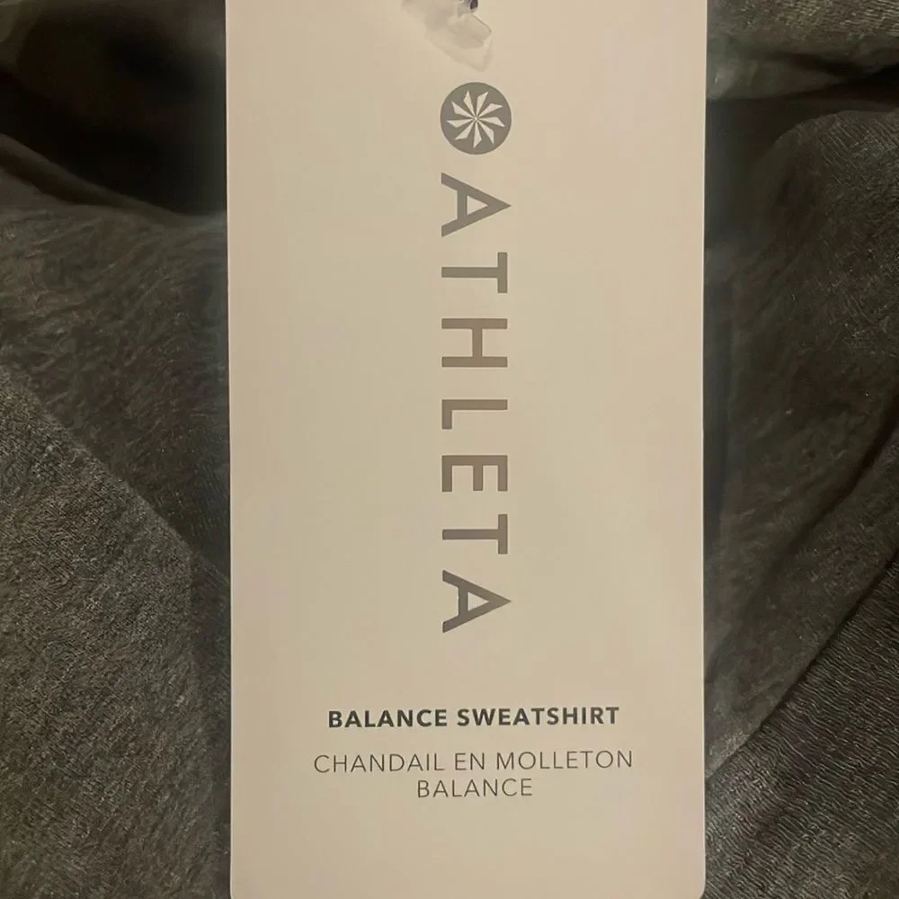 NWT Athleta Balance Sweatshirt. 3X. Heather Gray. - Picture 9 of 10